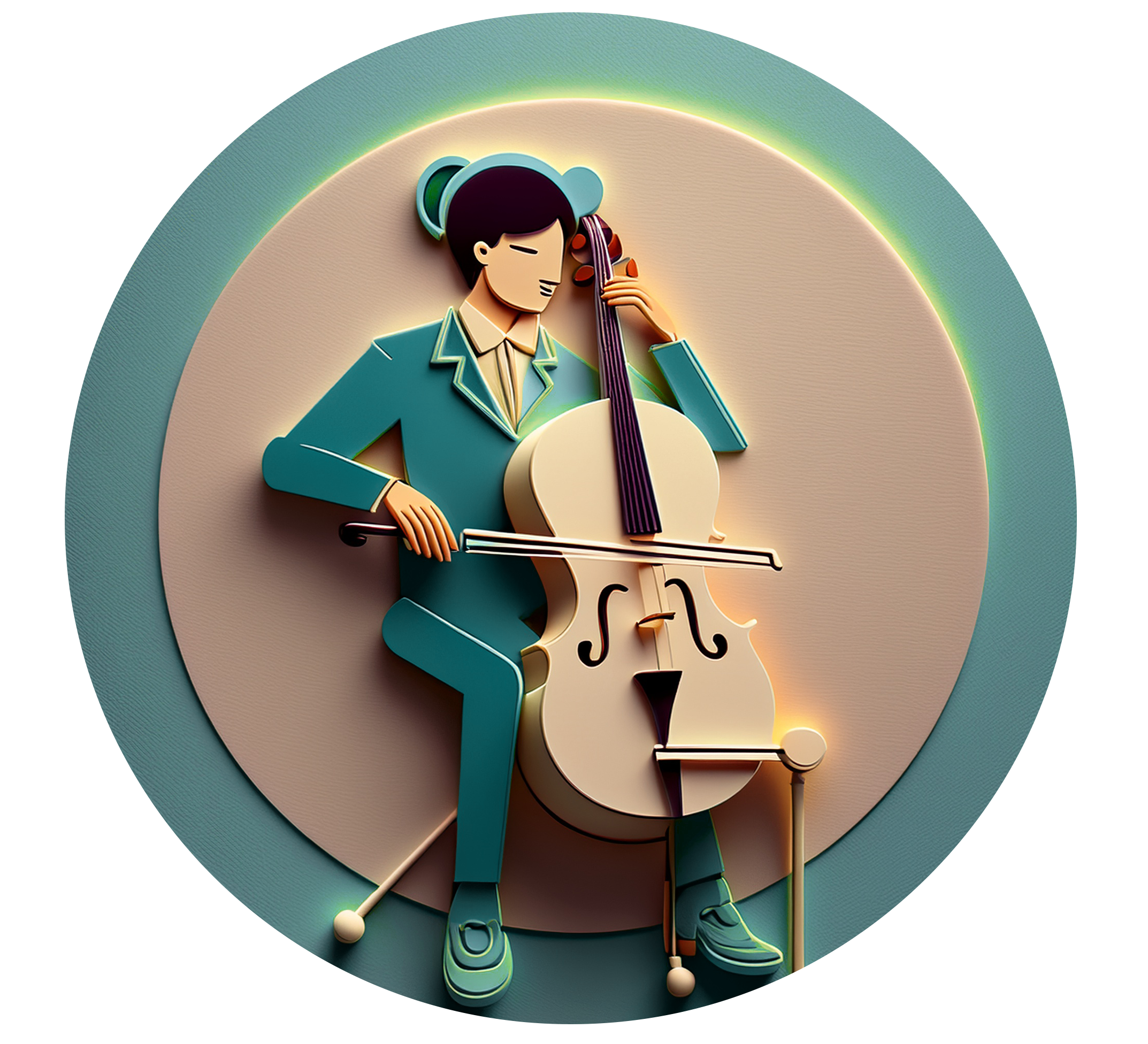 Cellist illustration