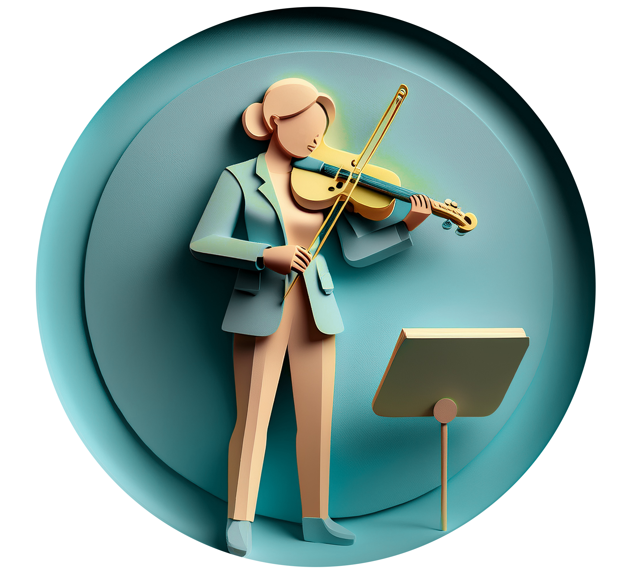 Violinist illustration